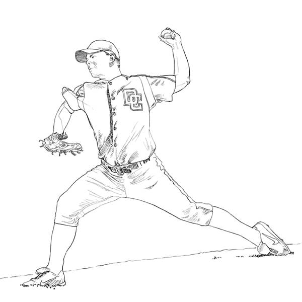 BioVid employee playing baseball
